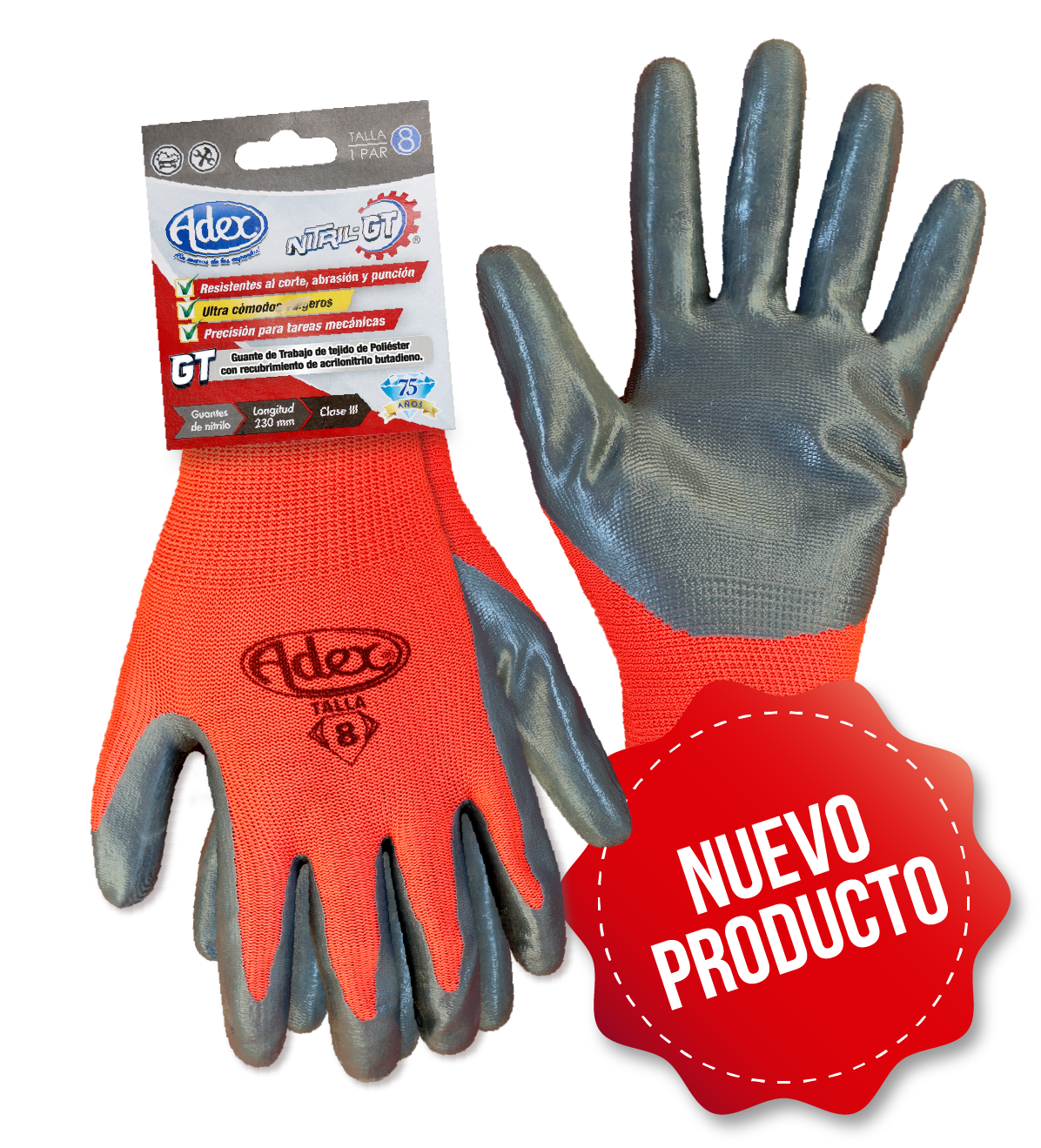 GUANTE DE TRABAJO NITRIL-GT POR DOCENA / Guante industrial