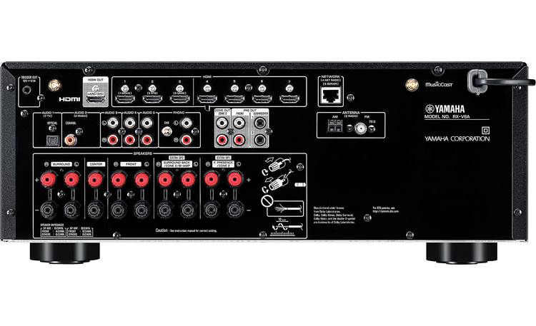 Miniatura: Yamaha receptor RXV6A atrás