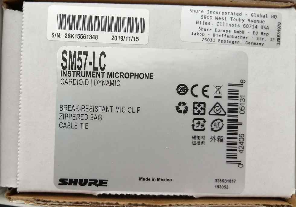 Miniatura: Shure SM57-LC Micrófono para instrumentos