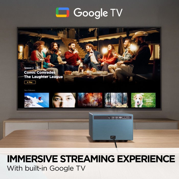 Miniatura: Proyector LED inteligente ViewSonic 1080p con Google TV, Wi-Fi y Bluetooth