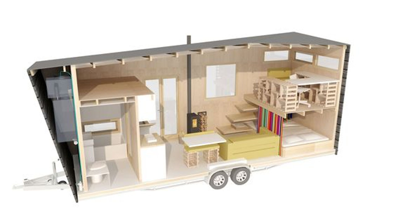 colorful+trailer+house+Tiny+House_Veldkamp+container+dining+gazebo+Strapped+dehatinyhouse-