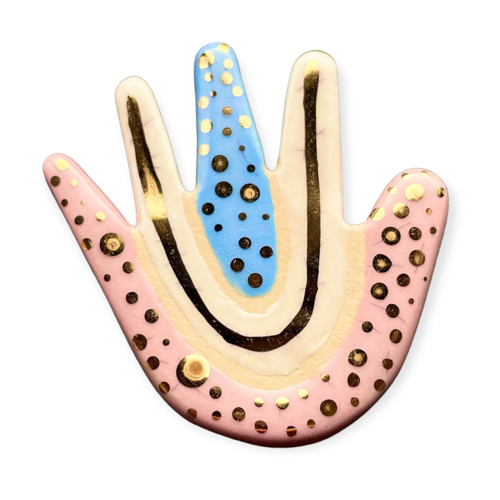 TALISMAN BROOCH - HAND pink