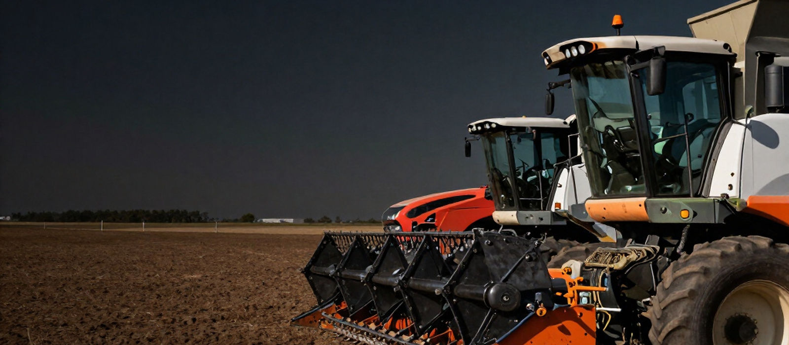 A tractor working across a paddock