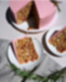 Honey cake with cranberries