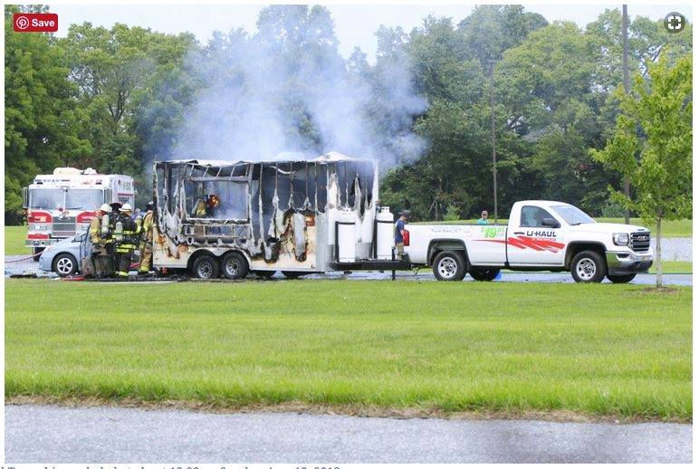 The mobile food truck business, after an explosion from a propane leak and subsequent fire, left Christopher Gage burned on 40% of his body.
