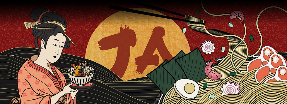 JA RAMEN mural artwork designed by Harmony Decor