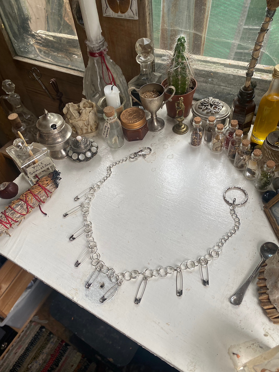 Safety Pins Belt Chain/Necklace