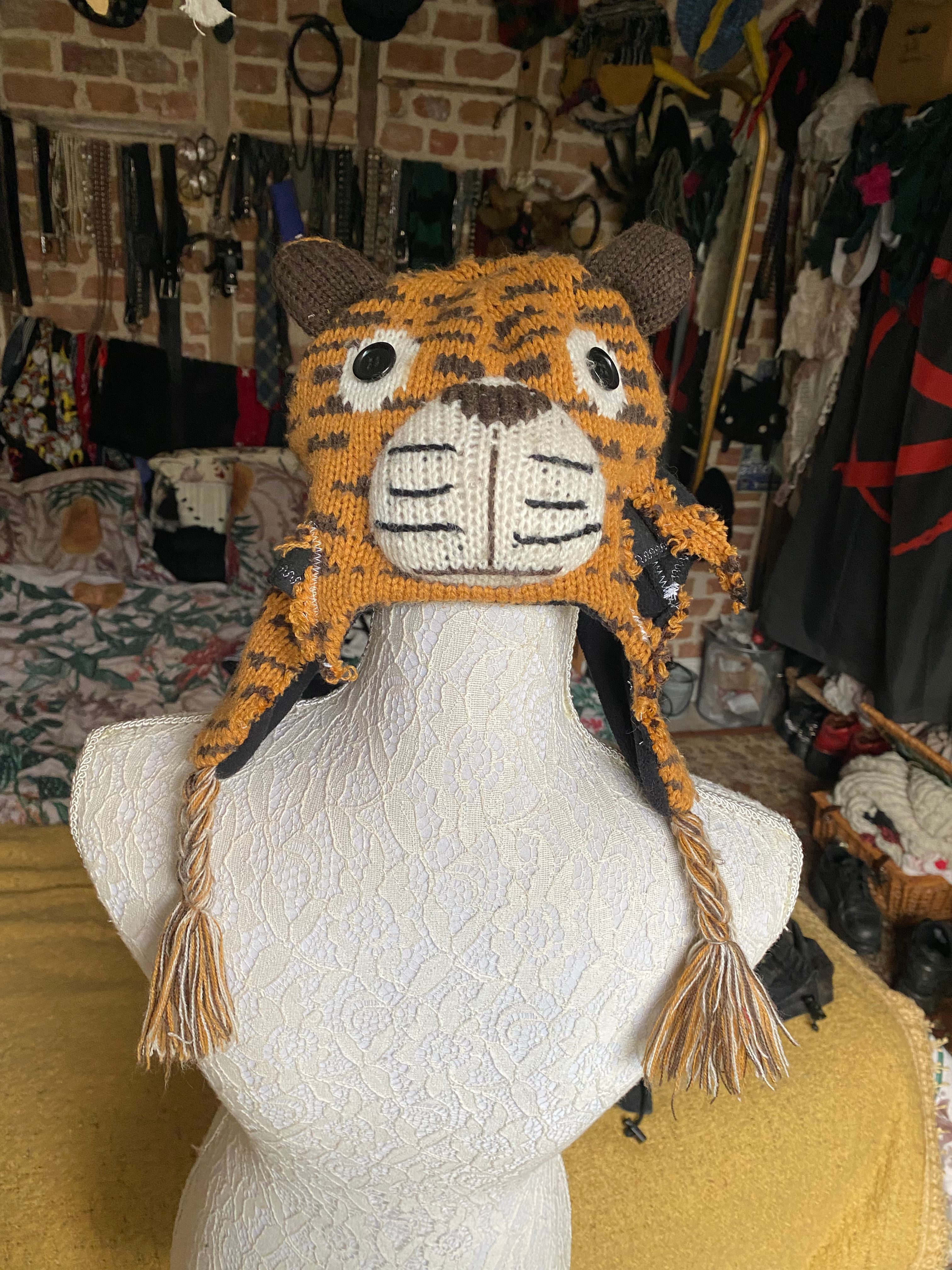 Knitted Tiger Hat