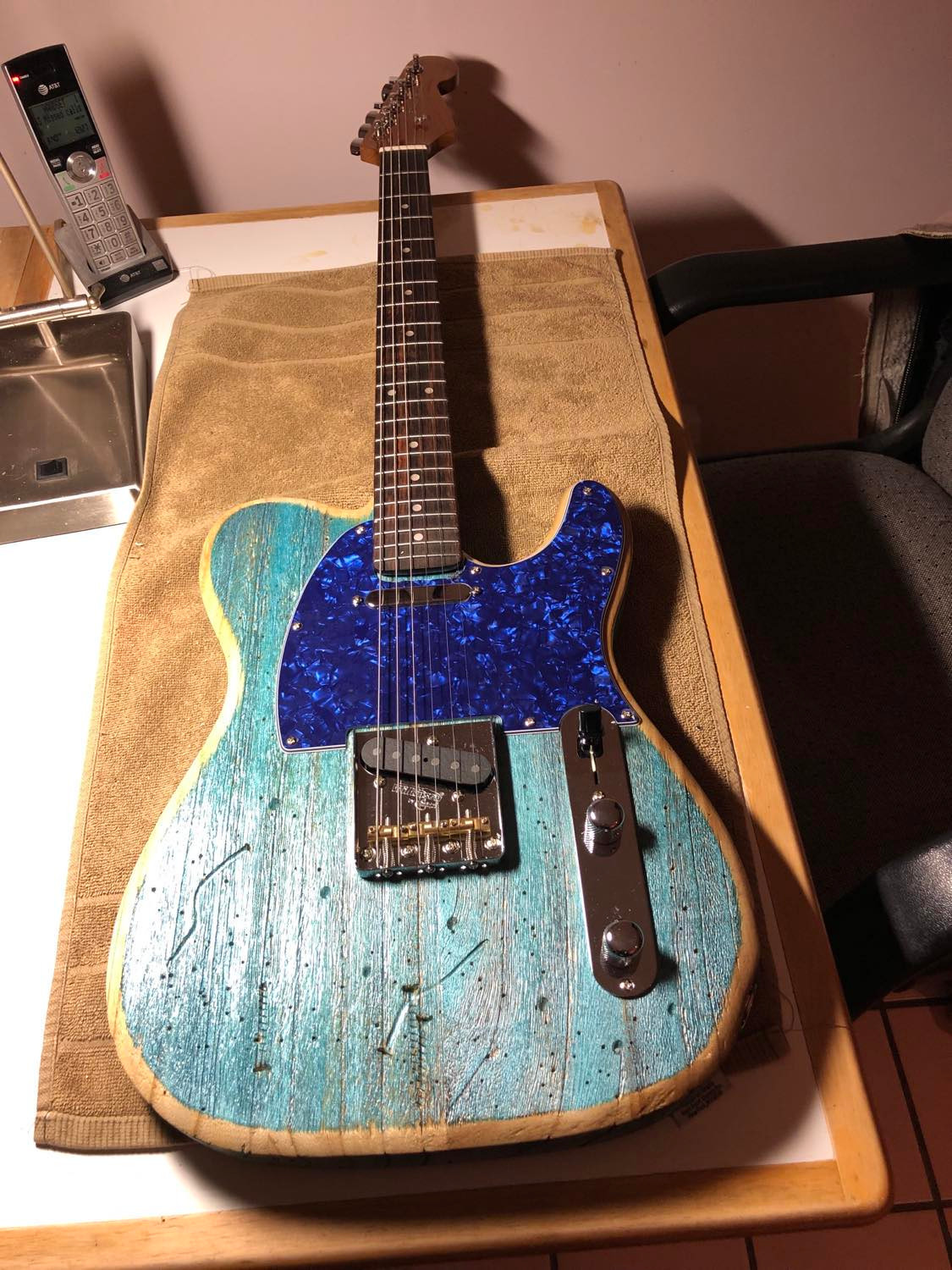 Barrett USA Built Marc Chagall Tribute Barncaster Guitar