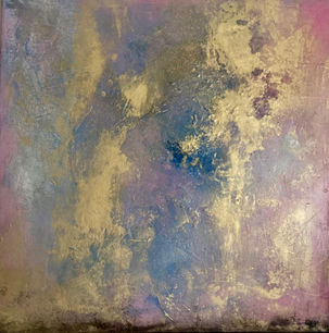 golden and pink abstract
