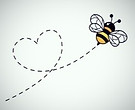 bee-flying-on-dotted-route-260nw-1963469