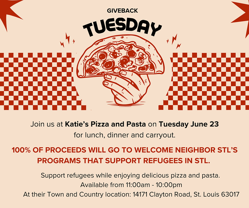 Giveback Tuesday at Katie's Pizza and Pasta