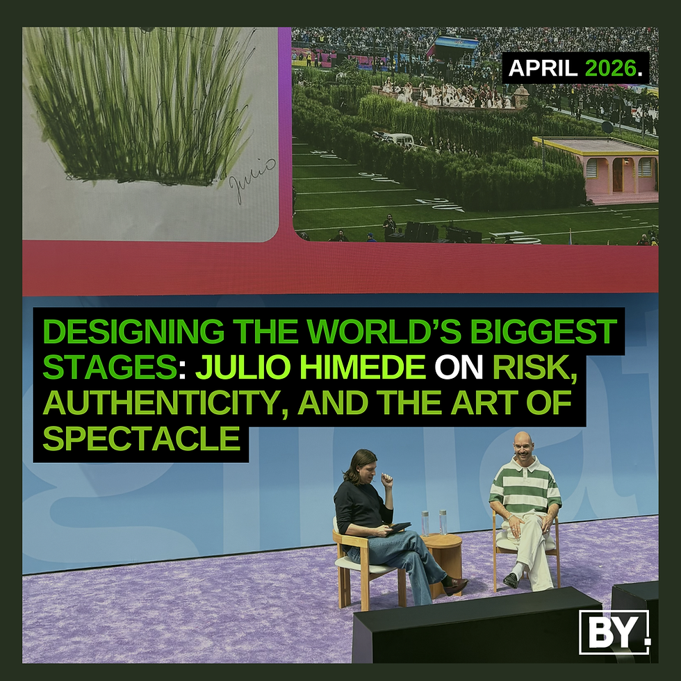 Designing the World’s Biggest Stages: Julio Himede on Risk, Authenticity, and the Art of Spectacle