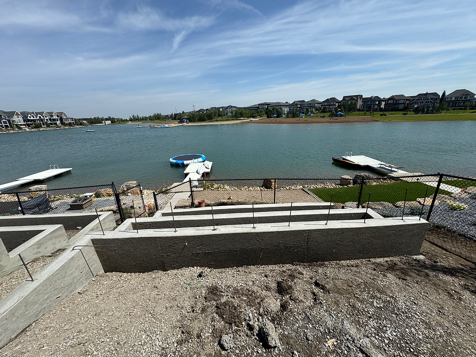 Calgary Concrete Retaining Walls and Planters