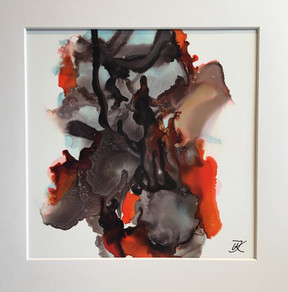 No 154 - Alcohol Ink mix Brown