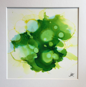 No 155 - Alcohol Ink - mix Green