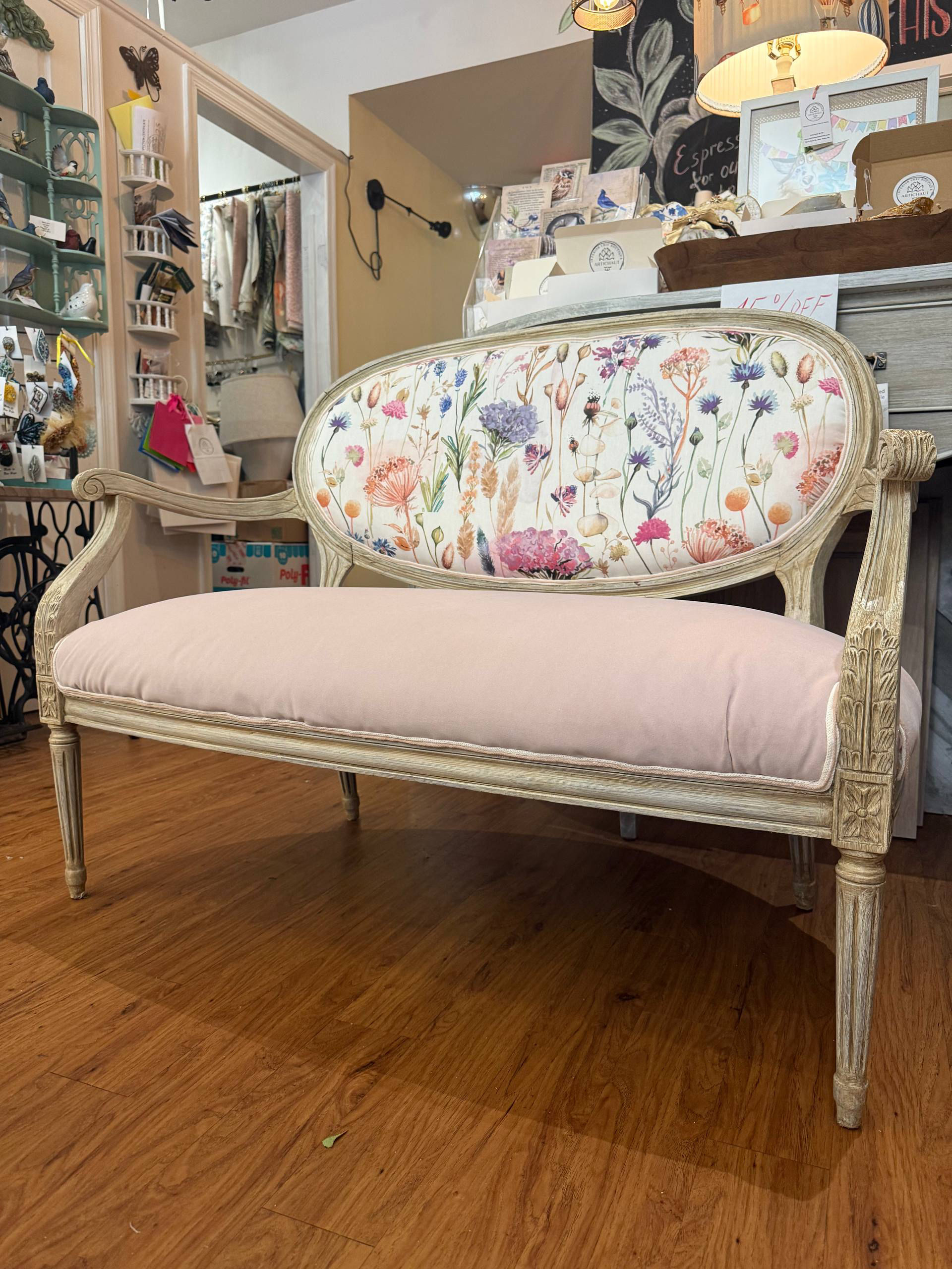 Settee «La Prairie Fleurie»