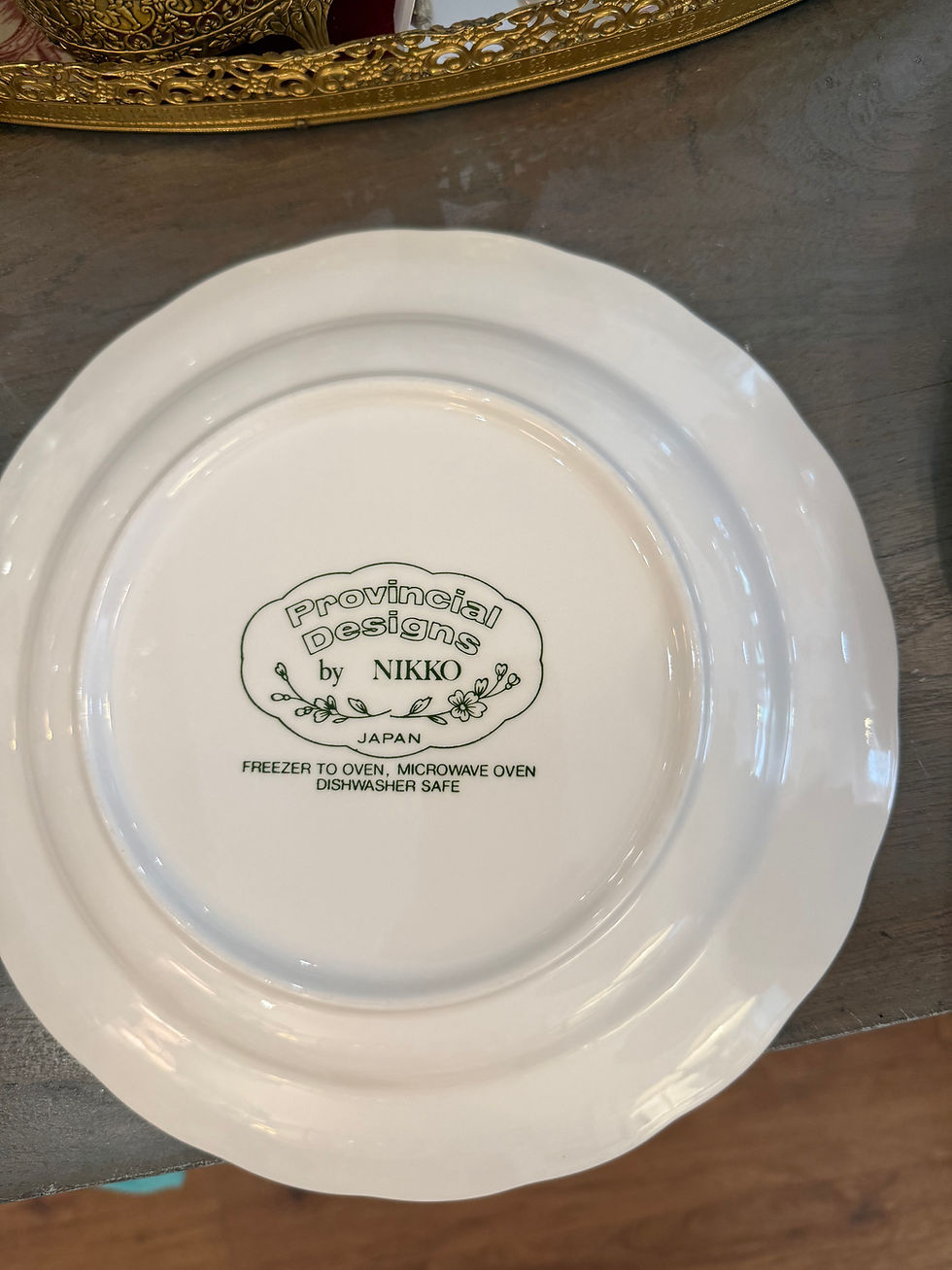 Thumbnail: Provincial Designs by NIKKO Japan set of 3 plates 