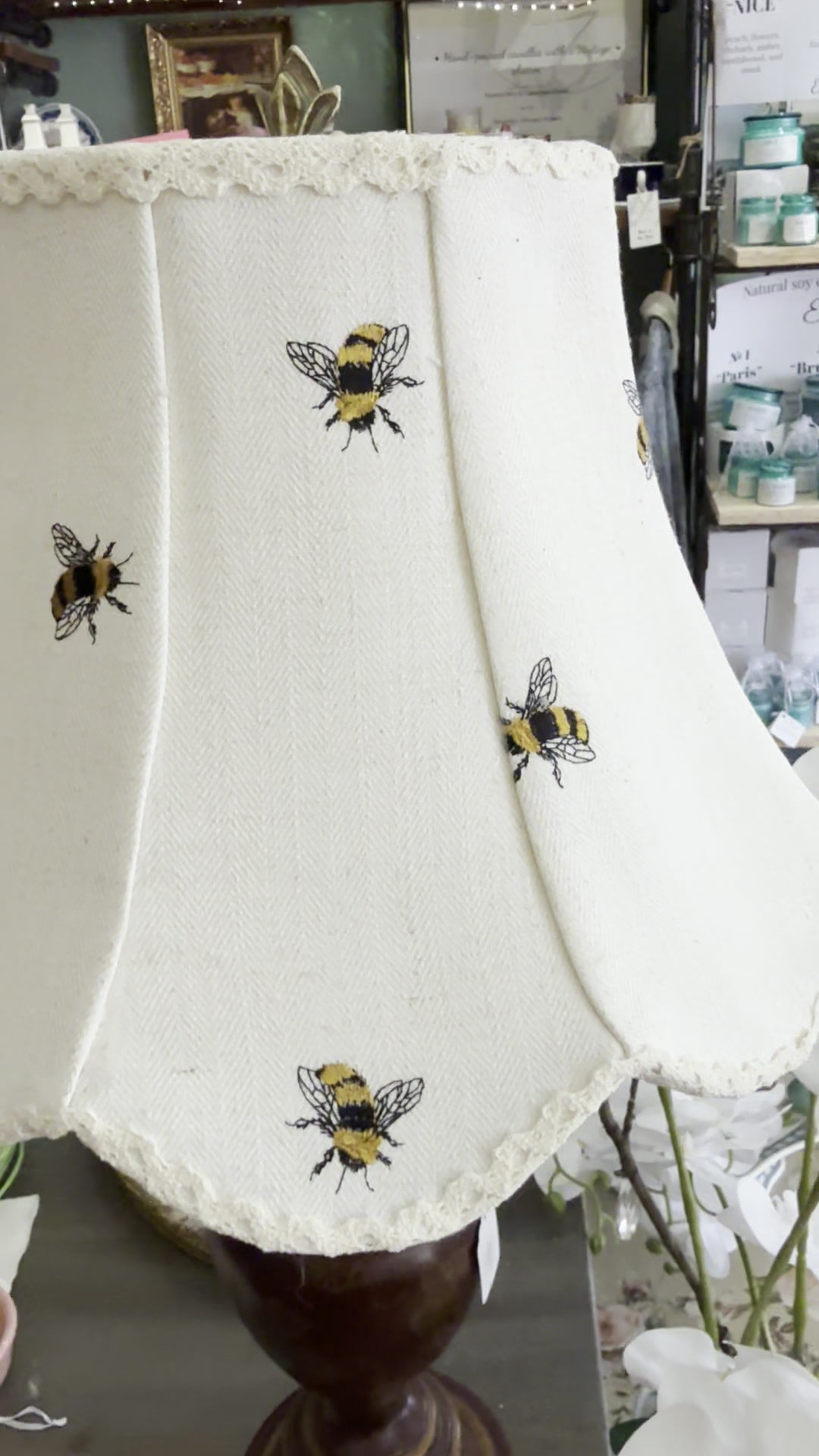 Vintage Table Lamp "Bees"