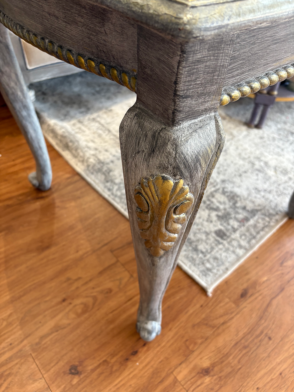 Thumbnail: Hand-Painted Vintage Side Table