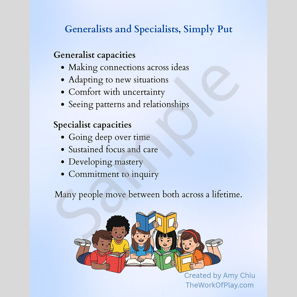 Thumbnail: The Future Will Need Both Generalists and Specialists