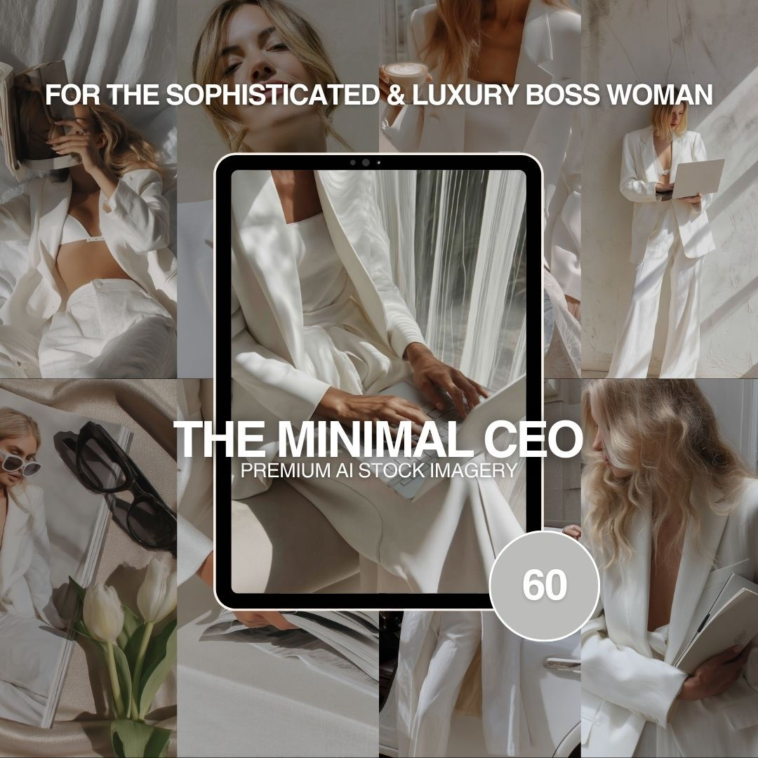 The Minimal CEO Image Bundle for the Sophisticated & Luxury Boss Woman