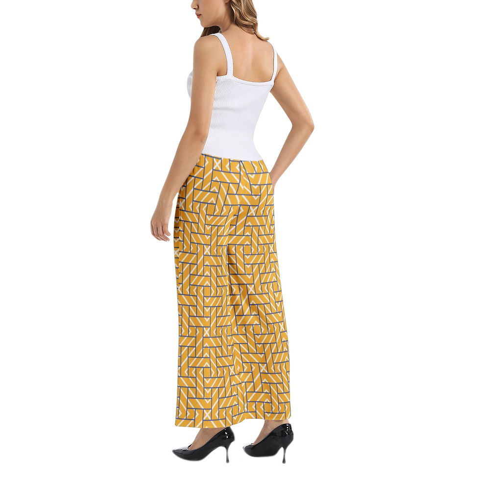 Thumbnail: Knot Elastic Waist Wide Leg Pant