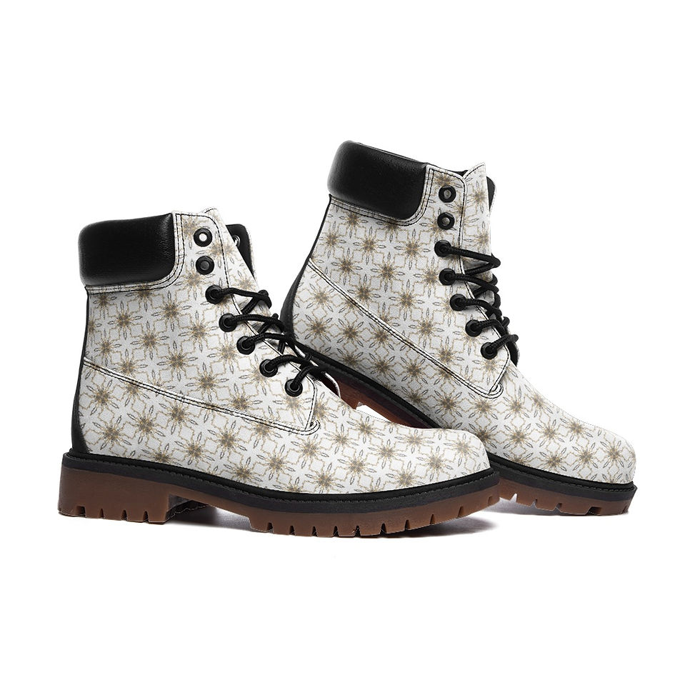 Thumbnail: White chips Casual Leather Lightweight boots TB