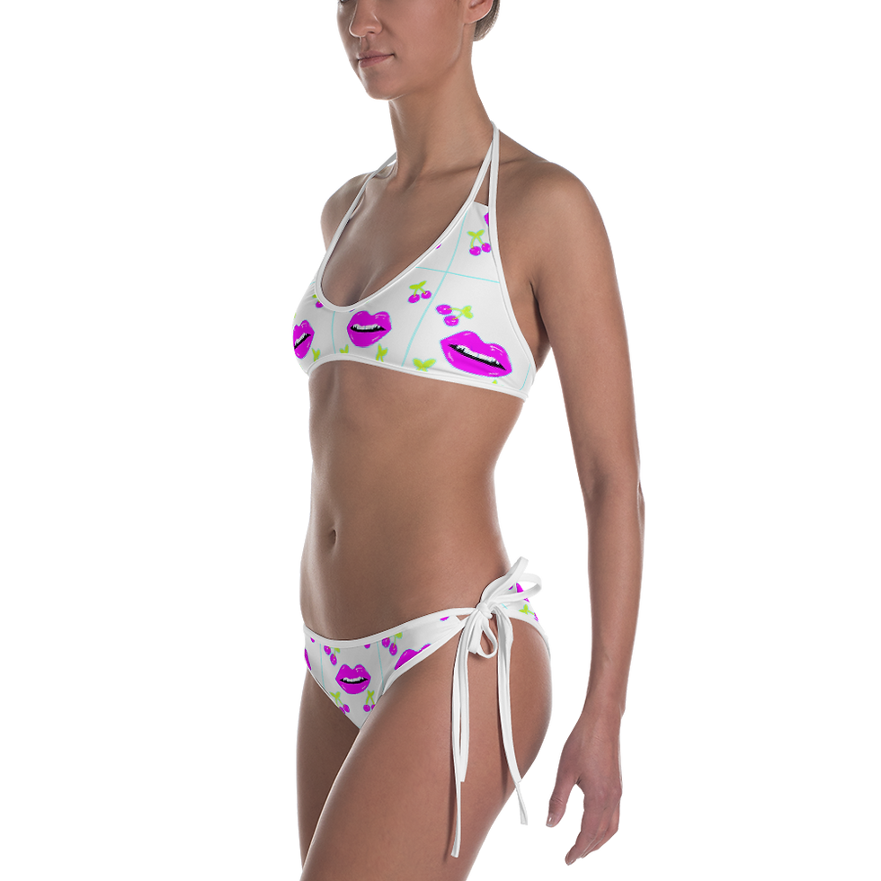 Thumbnail: Cherry lips dabble side Bikini