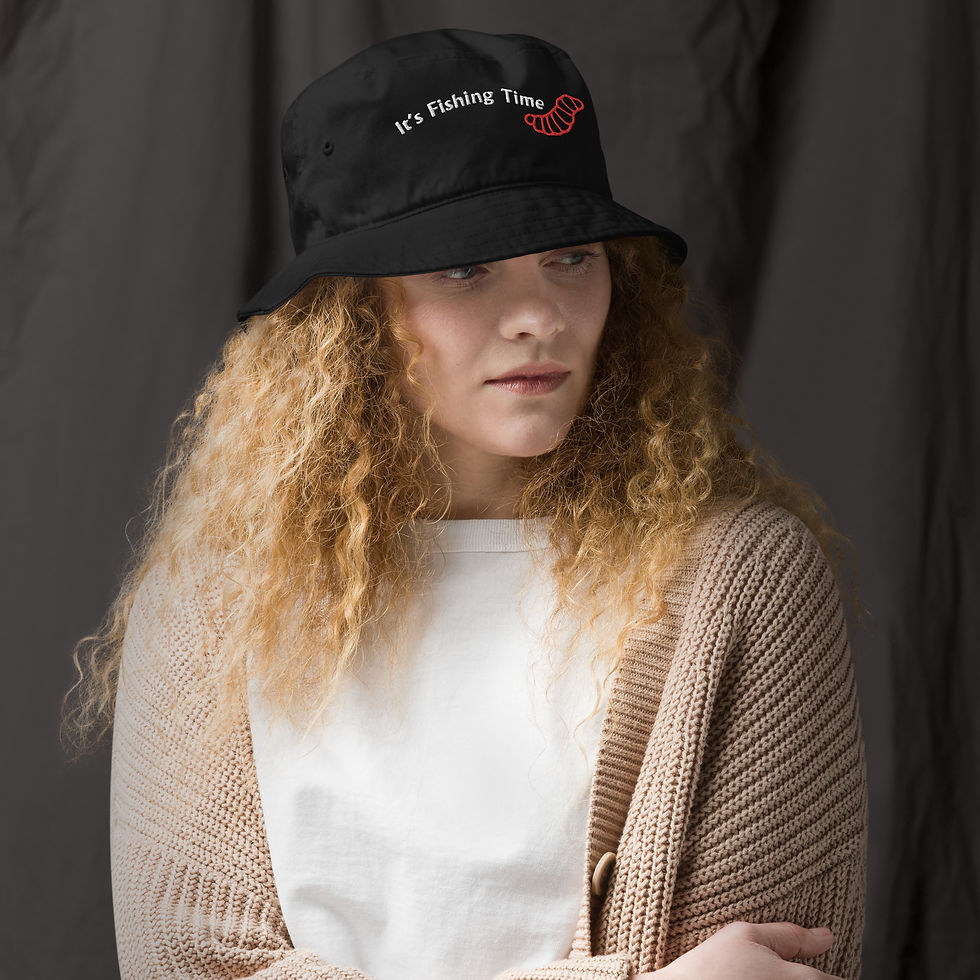 Thumbnail: Fishing Time Organic bucket hat