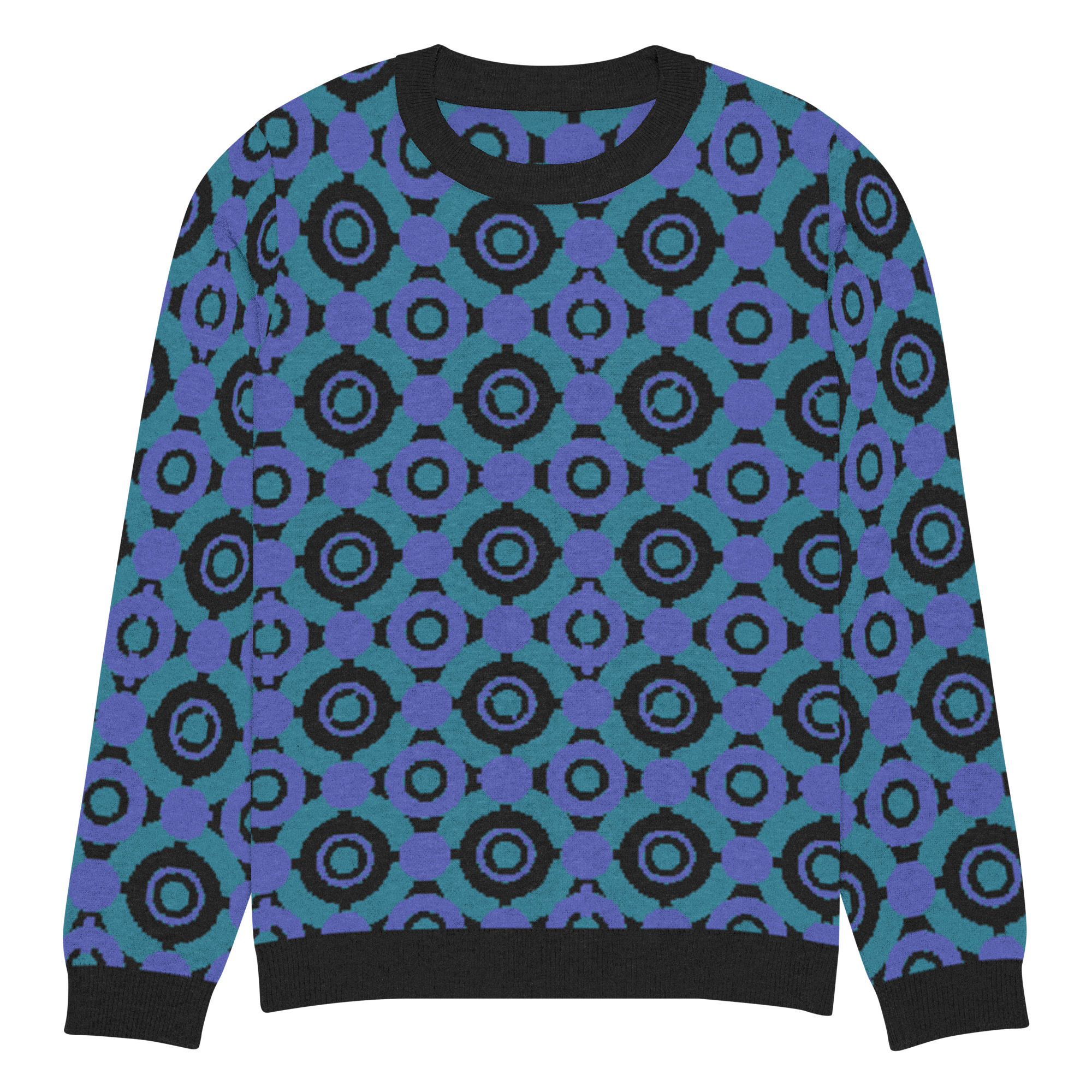 Knitted crew neck sweater