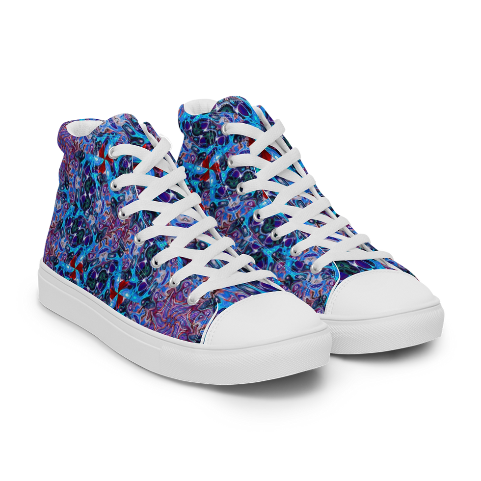 Thumbnail: Persian purple Women’s high top canvas shoes