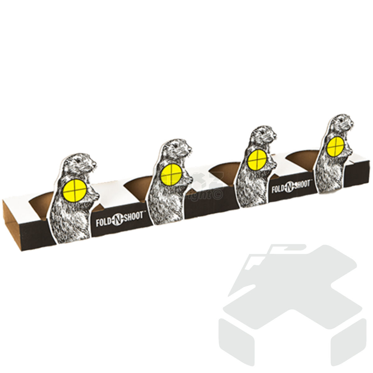 Woody's Prairie Dog Plate Rack Fold-N-Shoot Ground Card Target