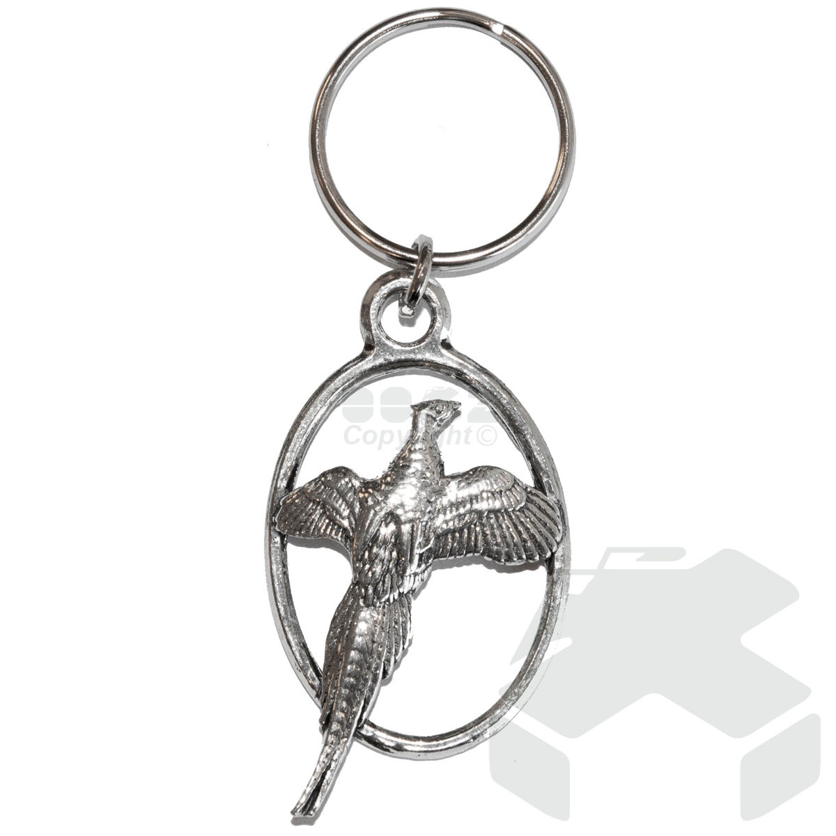 Bisley A.R and T.S Pewter Keyring No.1 Pheasant