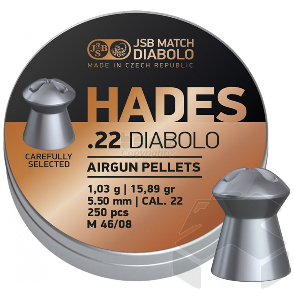 JSB Hades Diabolo Pellets Tin of 250 - 5.50mm .22 Cal
