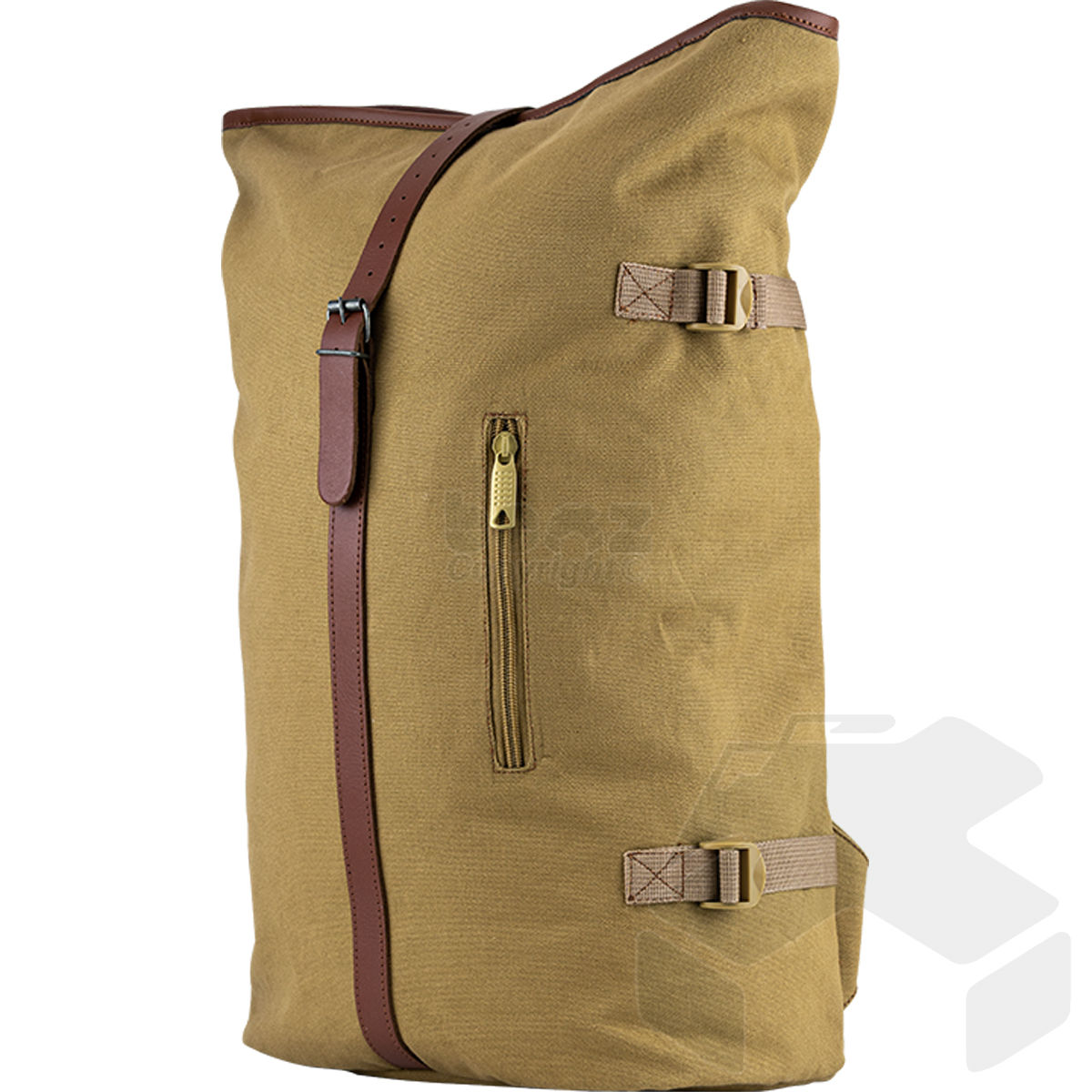 Jack Pyke Canvas Fold Top Rucksack - Fawn