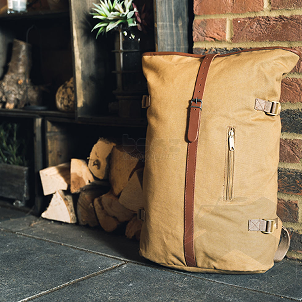 Thumbnail: Jack Pyke Canvas Fold Top Rucksack - Fawn