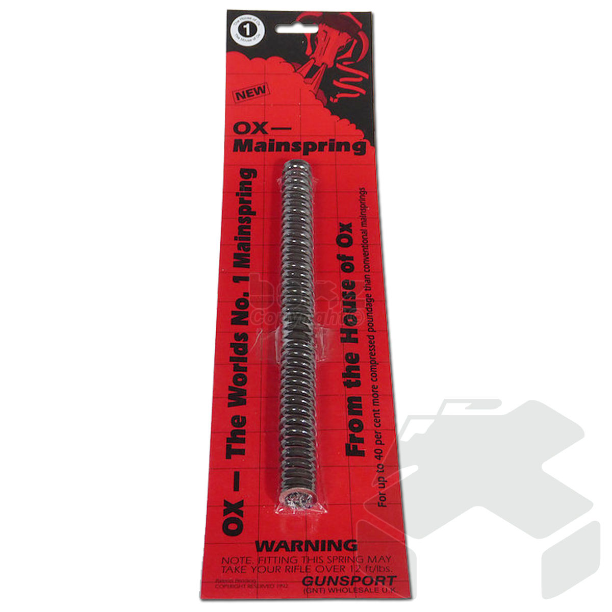Ox Original Main Spring Airgun Spring Air Rifle Mainspring - Red No.1