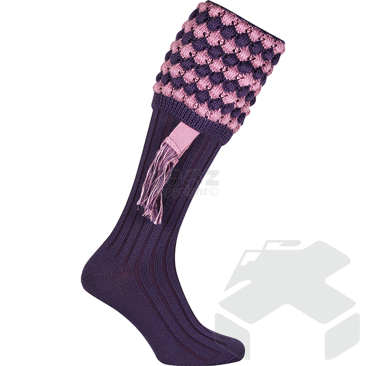 Jack Pyke Pebble Shooting Socks Purple