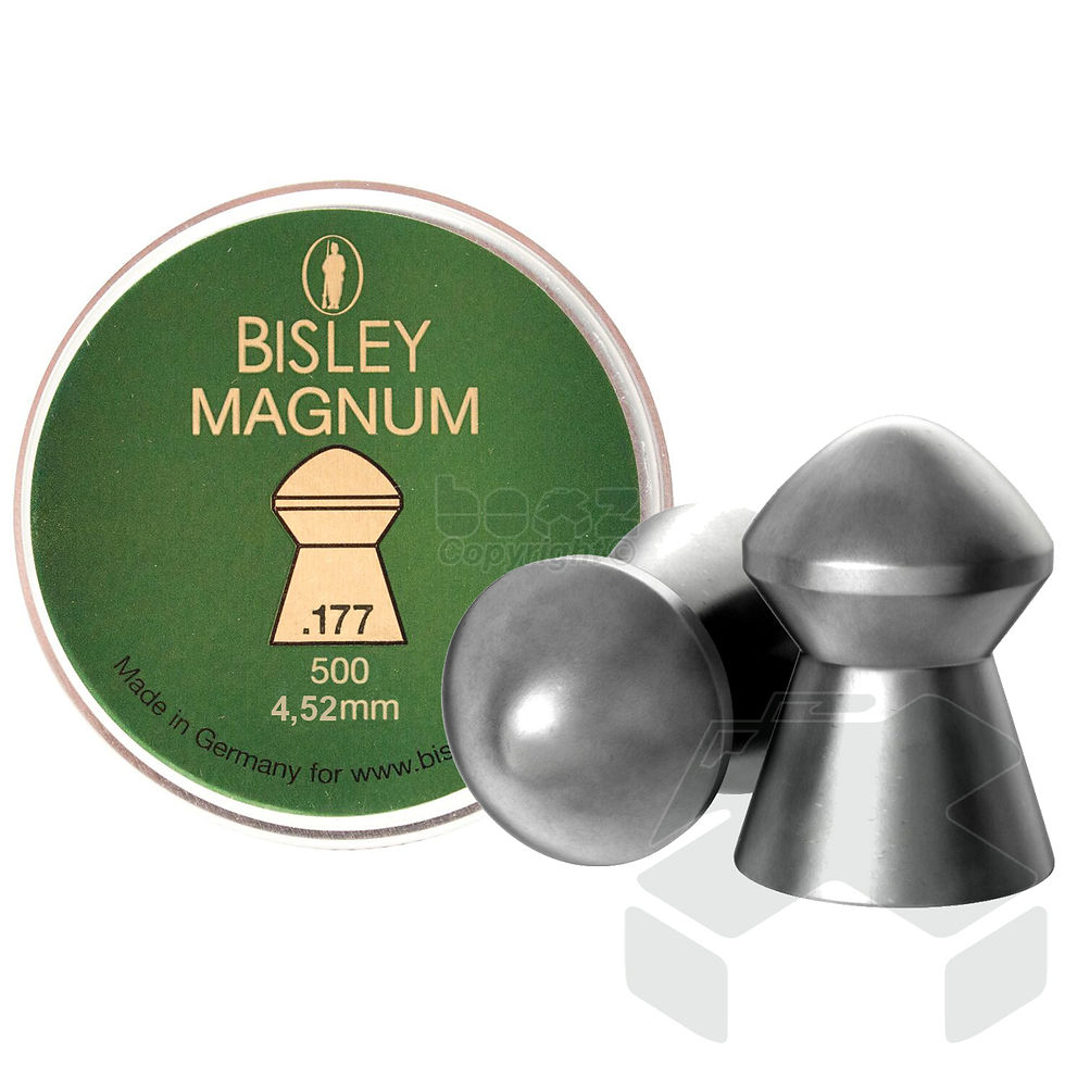 Bisley Magnum Pellets Semi Pointed Tin of 500 - 4.52mm .177 Cal