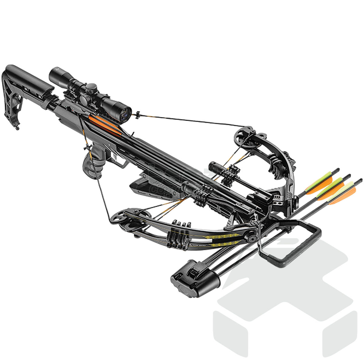 EK Archery Accelerator 370+ Compound Crossbow Kit - Black 185lbs