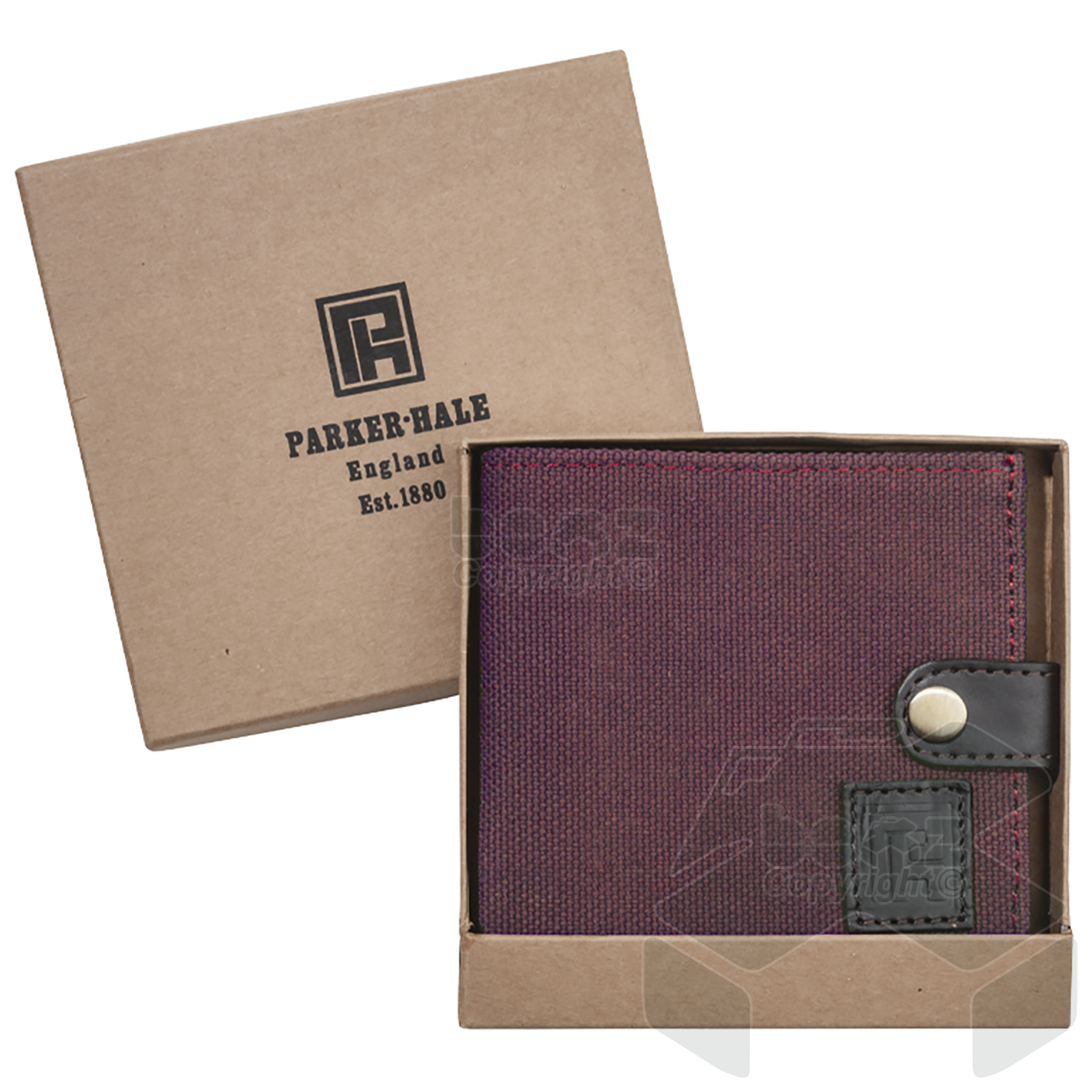 Parker-Hale Fox Brown Canvas with Leather Trim Alton Firearms Certificate Wallet