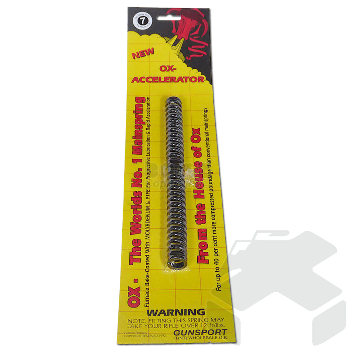 Ox Accelerator Main Spring Airgun Spring Air Rifle Mainspring - Yellow No.7