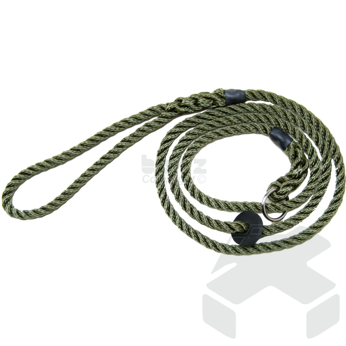Bisley Deluxe Slip Lead - Rope Dog Lead - Green