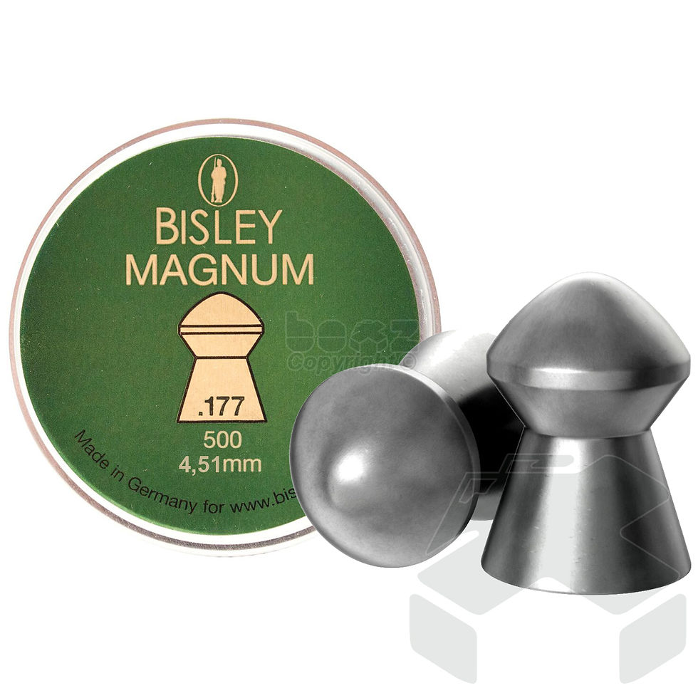 Bisley Magnum Pellets Semi Pointed Tin of 500 - 4.51mm .177 Cal