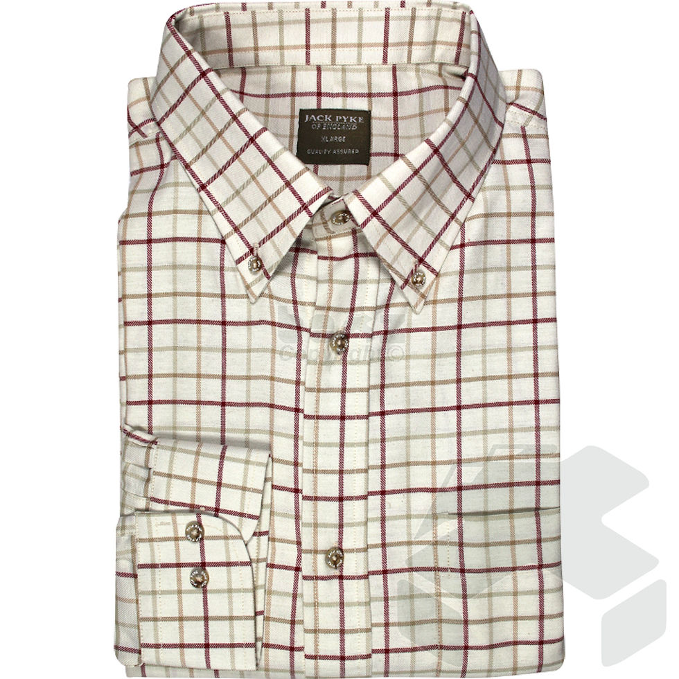 Thumbnail: Jack Pyke Countryman Shirt - Burgundy Check