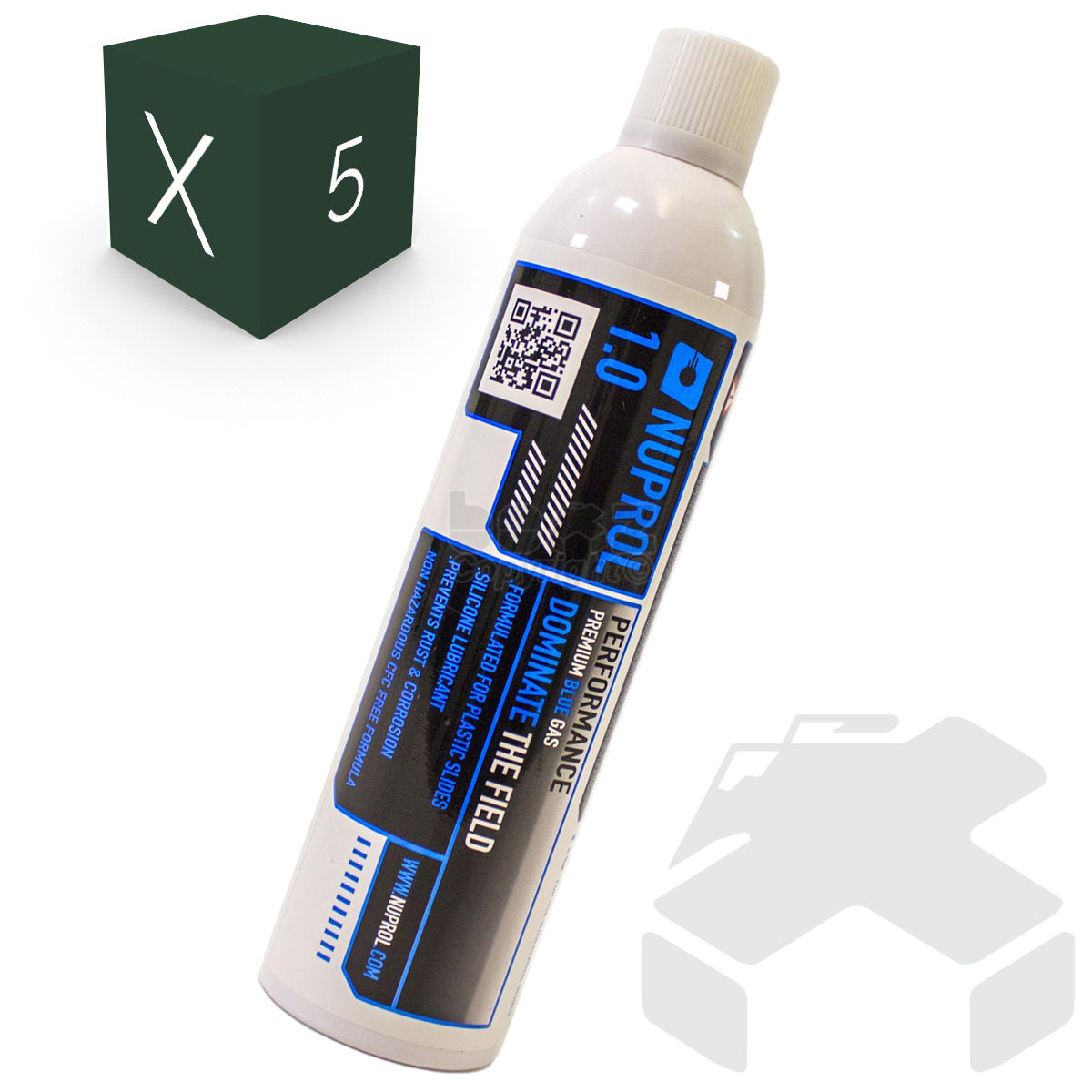 Nuprol 1.0 Premium Blue Gas 300g (Airsoft Gas)- Pack of 5