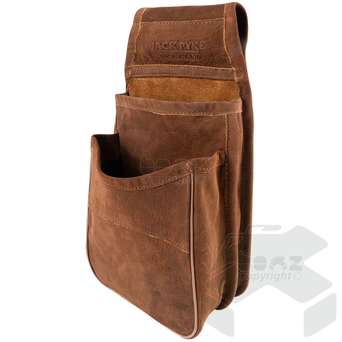 Jack Pyke Nubuck Leather Cartridge Pouch - Brown