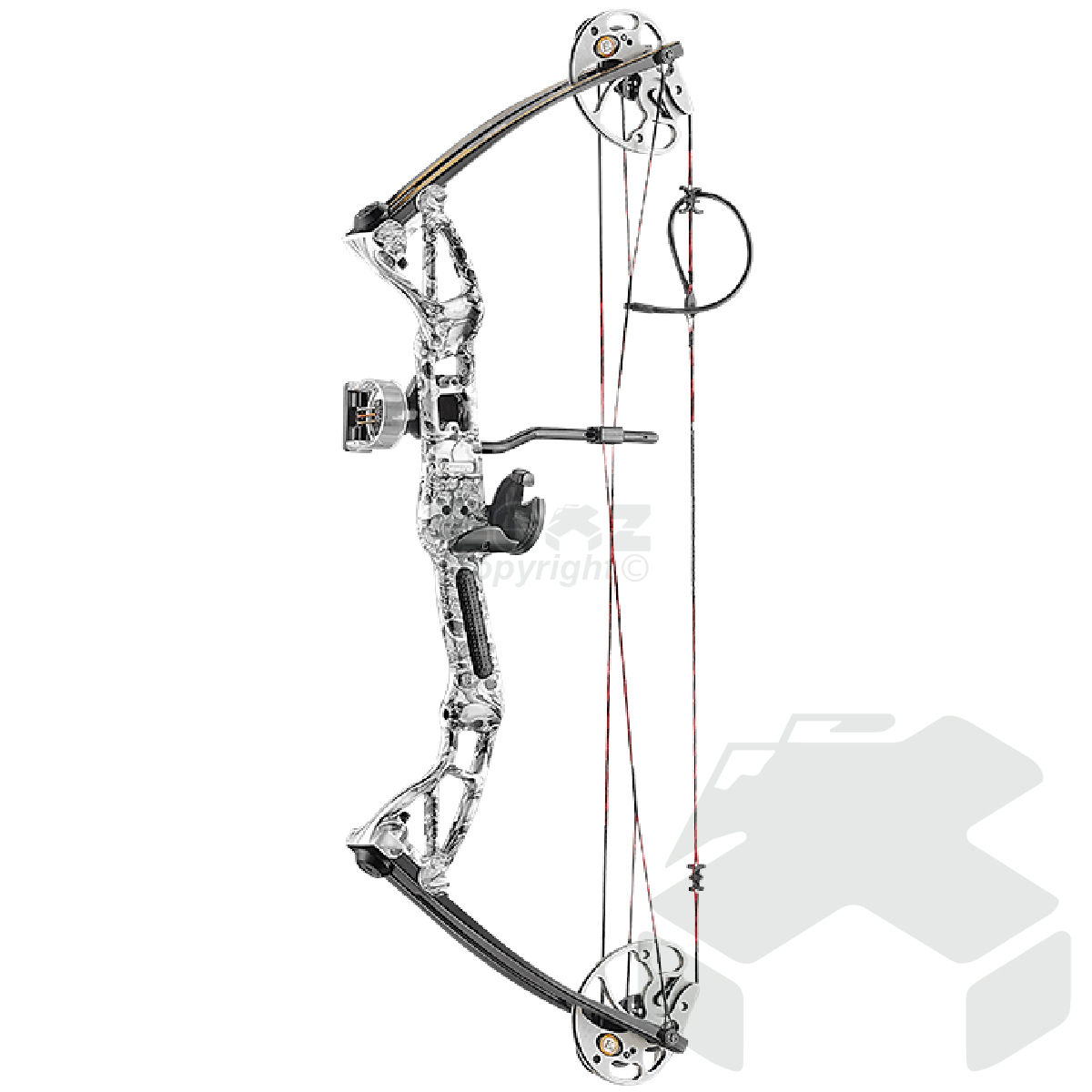 EK Archery Rex Compound Bow (Youth & Adult) 15 - 55lbs - Skull Camo