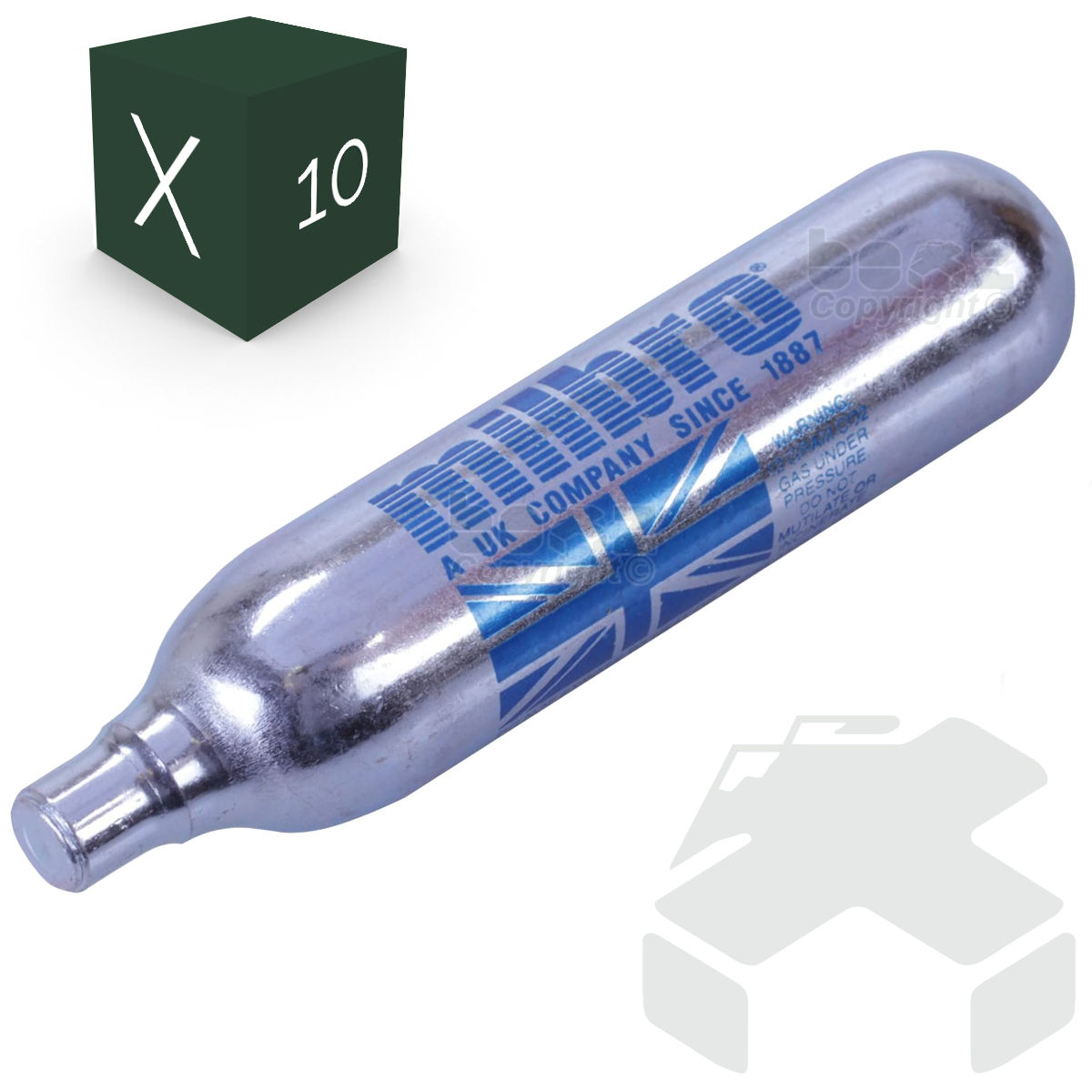 Milbro 12g Co2 Capsules (12 Gram Powerlets) - Pack of 10